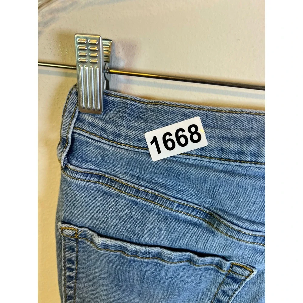 Free People Womens‎ Skinny Jeans Distressed Knee Blue 26